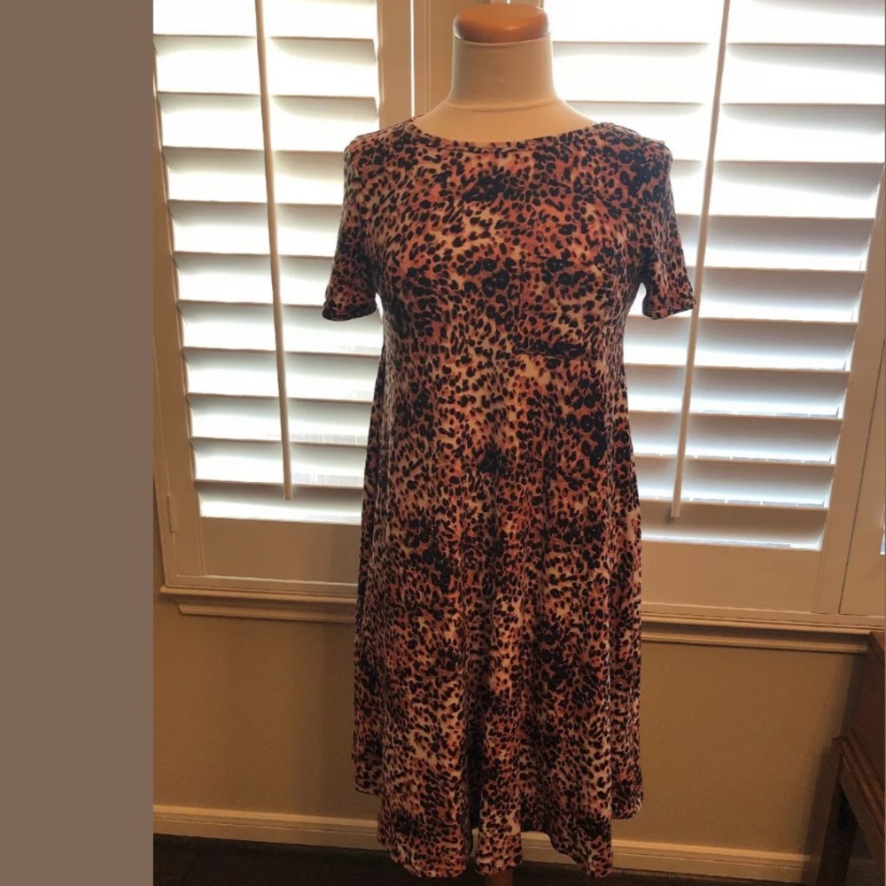 Lularoe Carly Leopard Cheetah Animal Print XXS (No Tail)